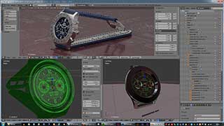 Modellazione animazione rendering 3D: orologio screenshot