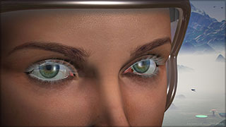 Modellazione animazione rendering 3D: donna 3D, particolare