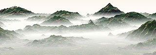 Modellazione animazione rendering 3D: paesaggio montagne 3D 1