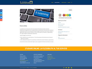 Realizzazione siti web Torino: Istituto Leonardo, E-learning