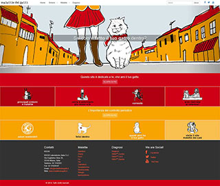 Realizzazione siti web Torino: malattiedeigatti, homepage