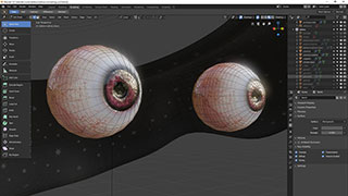 Modellazione animazione rendering 3D: occhi