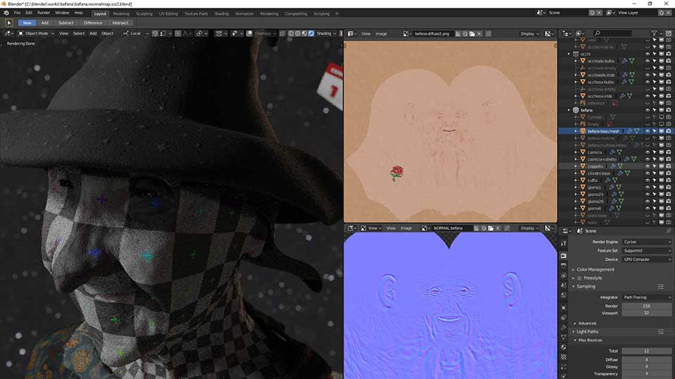 Texturing 3D : UV unwrap e UV mapping