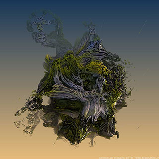 frattali 3D: flying island