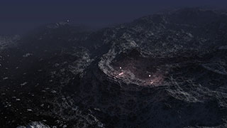 frattali 3D animazione: montagne 2