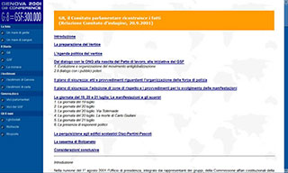 Realizzazione CD-Rom: G8 Genova 2001 - screenshot 05