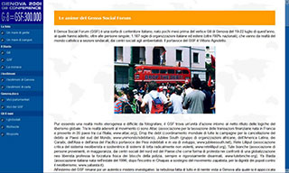 Realizzazione CD-Rom: G8 Genova 2001 - screenshot 07
