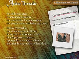 Realizzazione DVD multimediale Andrea Verrocchio - schermata 3