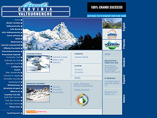 Realizzazione siti web Torino: Cervinia homepage