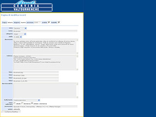 Realizzazione siti web Torino: Cervinia pagina amministrazione