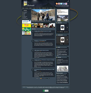 Realizzazione siti web Torino: Dislivelli, homepage