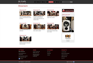 Realizzazione siti web Torino: dptrade hi-fi, showroom