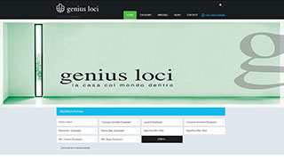Realizzazione siti web Torino: Geniusloci Immobiliare, homepage