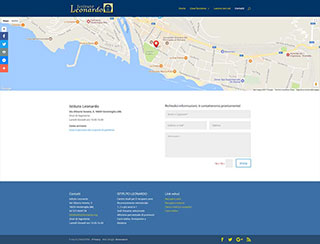 Realizzazione siti web Torino: Istituto Leonardo, Contatti