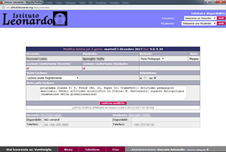 Realizzazione siti web Torino: Istituto Leonardo, modifica