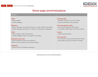 Realizzazione siti web Torino: Italiancagstore, amministrazione 1