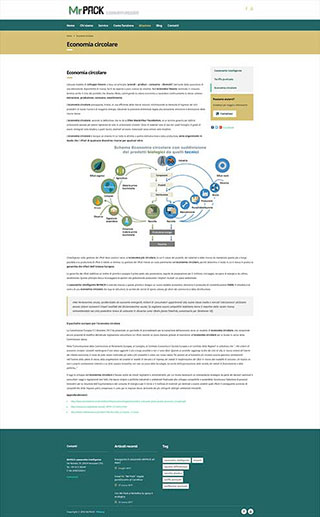 Realizzazione siti web Torino: MrPACK, economia circolare