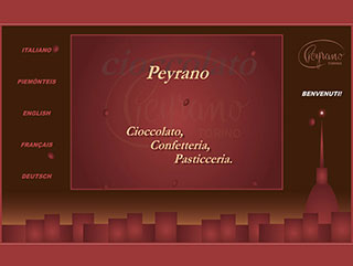 Realizzazione siti web Torino: Cioccolato Peyrano 1