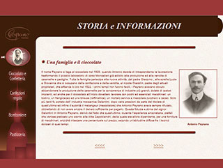 Realizzazione siti web Torino: Cioccolato Peyrano 2