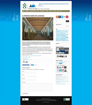 Realizzazione siti web Torino: Torinoelealpi, post