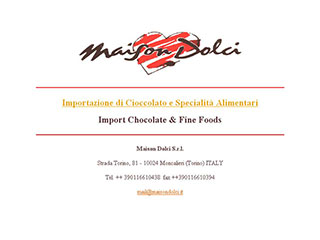 Realizzazione siti web Torino: Maison Dolci