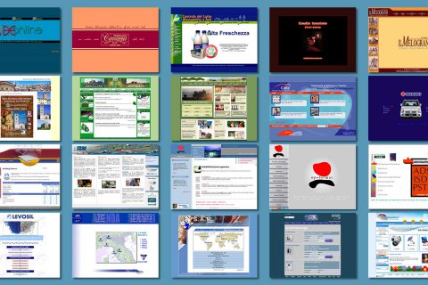Siti web Vintage: gli inizi